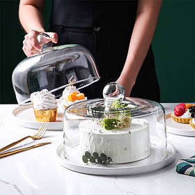 Тортівниця з кришкою Crystal 2 7943 24х10.5 см uio