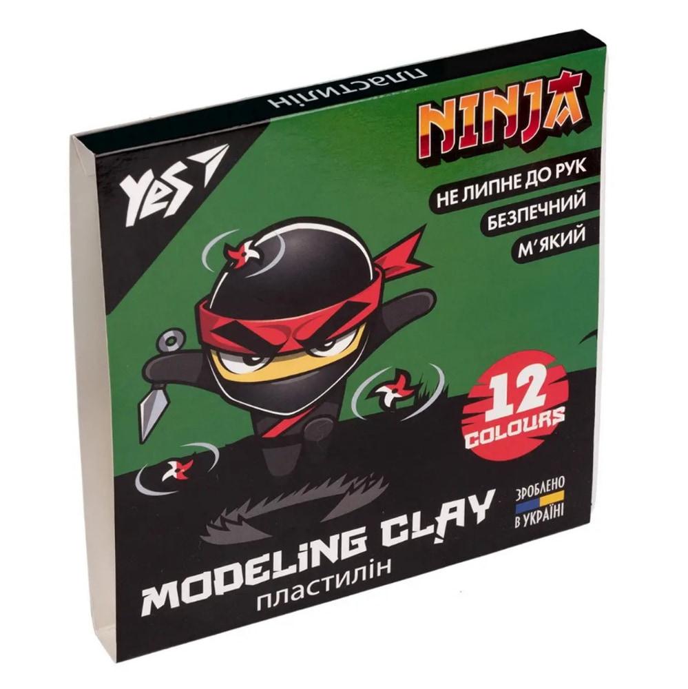 Пластилин 12 цв. Yes 240гр 540620 Ninja