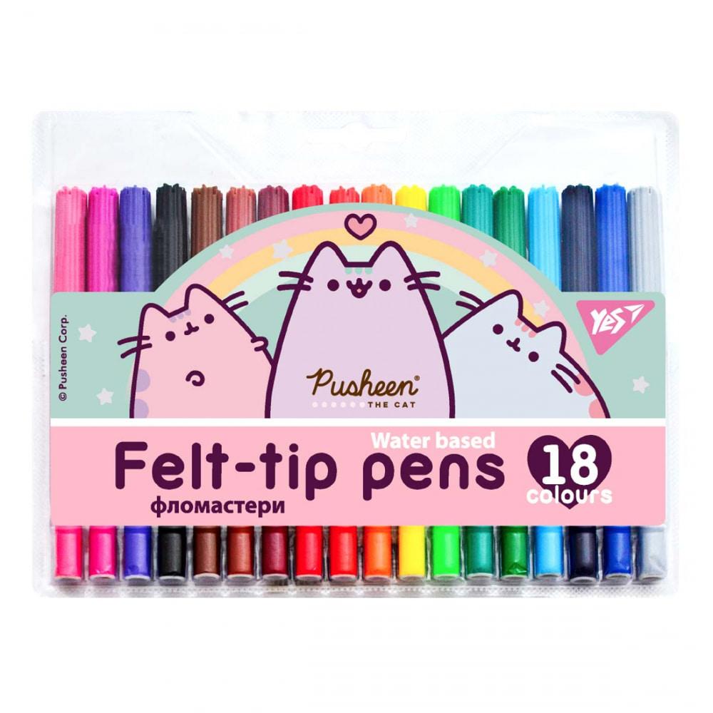 Фломастери 18 кв. 1 Вересня Yes 650533 Pusheen