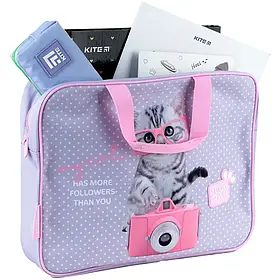 Шкільна текстильна сумка Kite Studio Pets (1 відділення, A4) SP24-589