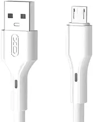 Кабель XO microUSB NB230 2.4A/1m White