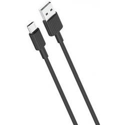 Кабель XO microUSB NB156 2.4A/1m Black