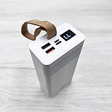 Акумулятор зовнішній Power Bank 30000mAh KLGO KP-79 Білий, фото 5