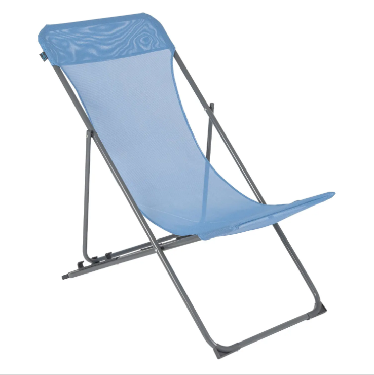 Крісло Туристичне Розкладне Bo-Camp Flat Blue (1204684) Кемпінгове Складне Крісло для риболовлі, фото 1