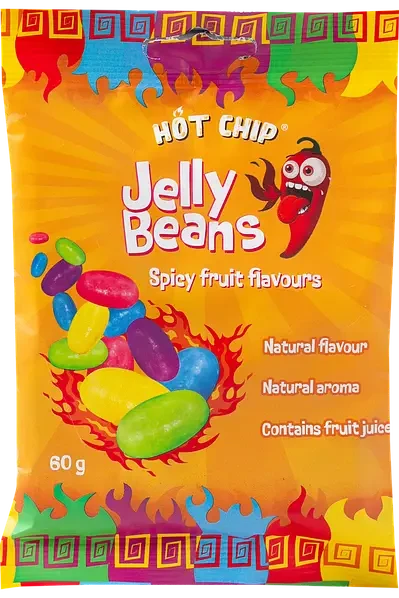 Драже HOT CHIP Jelly Beans Spicy Fruit 60г, фото 1