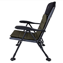 Крісло Туристичне Розкладне Bo-Camp Pike Black/Grey/Green (1204110) Кемпінгове Складне Крісло для риболовлі, фото 8