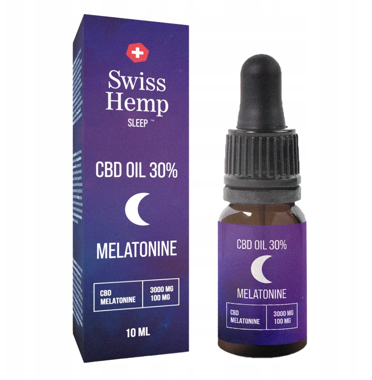 Олія КБД CBD oil 30% SwissHemp Sleep Мелатонін 3000mg