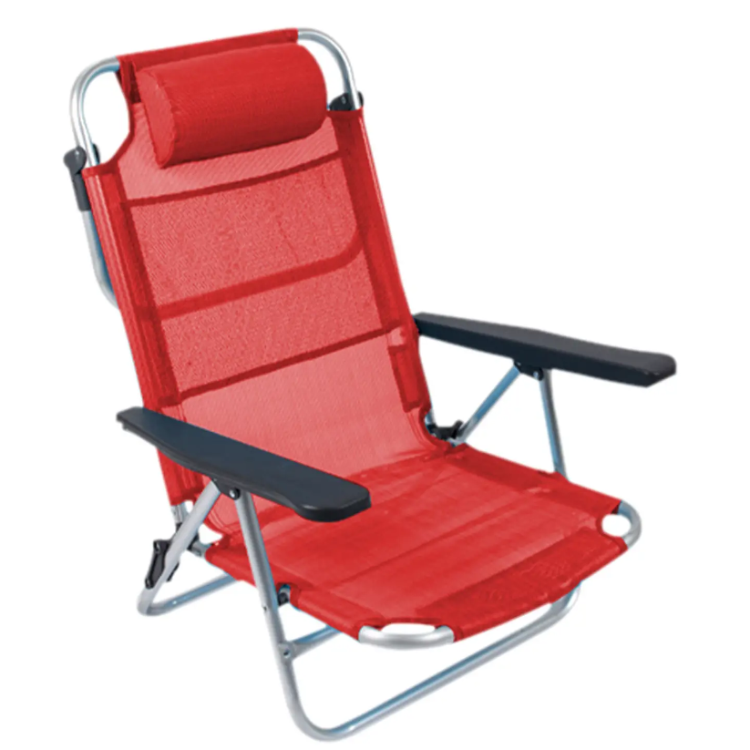 Крісло Туристичне Розкладне Bo-Camp Monaco Red (1204798) Кемпінгове Складне Крісло для риболовлі, фото 1