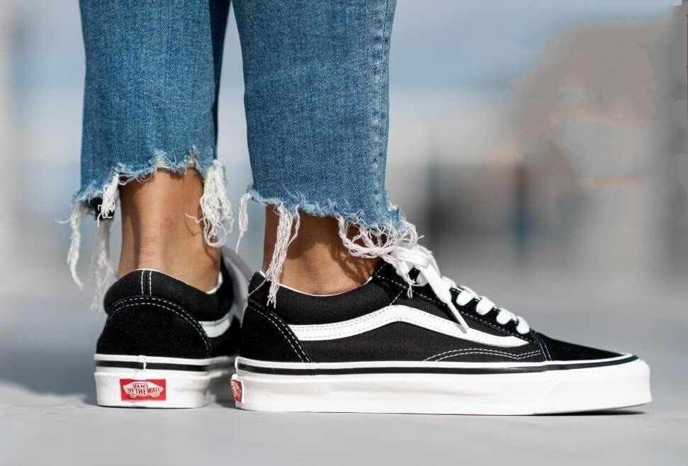 Кеди кросівки Vans Old Skool чорні з білим