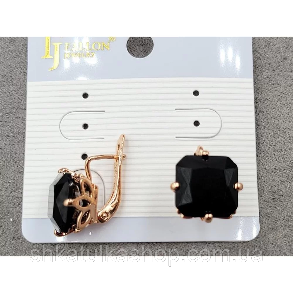 Сережки Fallon Jewelry 14*17мм, англійський замок, фото 1