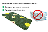 Пелюшка багаторозова 100 лапок 40*60 зеленка авокадо (2200073005881), фото 3