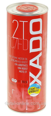 Моторна олива XADO Atomic OIL 2Т FC (1л), фото 1