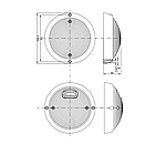 Плафон в салон авто врізний LED (діодний), Fristom, фото 2
