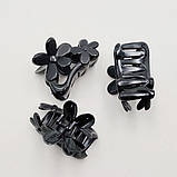 Краб для волосся 8х4,5 см пластик дві квітки кольору в асортименті, фото 6