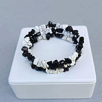 Браслет Кохалонг та Чорний Агат на Дроті з пам'яттю