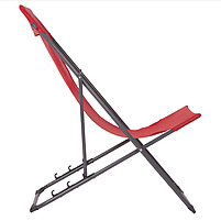 Крісло Туристичне Розкладне Bo-Camp Flat Red (1204686) Кемпінгове Складне Крісло для риболовлі, фото 6