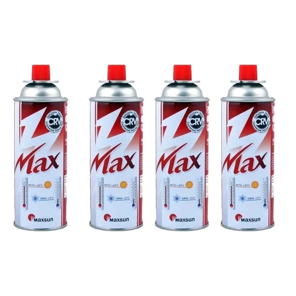 Газовий туристичний балон MAXSUN комплект 4 шт. (Niz15396)