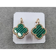 Ван Кліф Сережки Fallon Jewelry 12*17мм, англійський замок