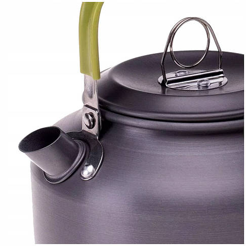 Чайник туристичний Elbrus Hike Kettle 800 мл Matt Grey/Lime, фото 4