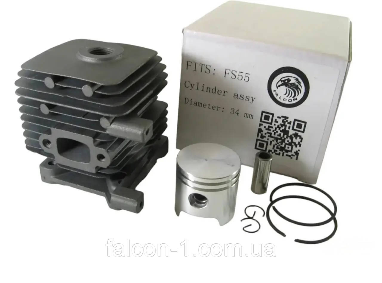 Поршнева STH FS 55 циліндр з поршнем ФС 38 ЦПГ FS46 HL45 двигун на тример FC55 BT55 KM55 SH85 41400201204