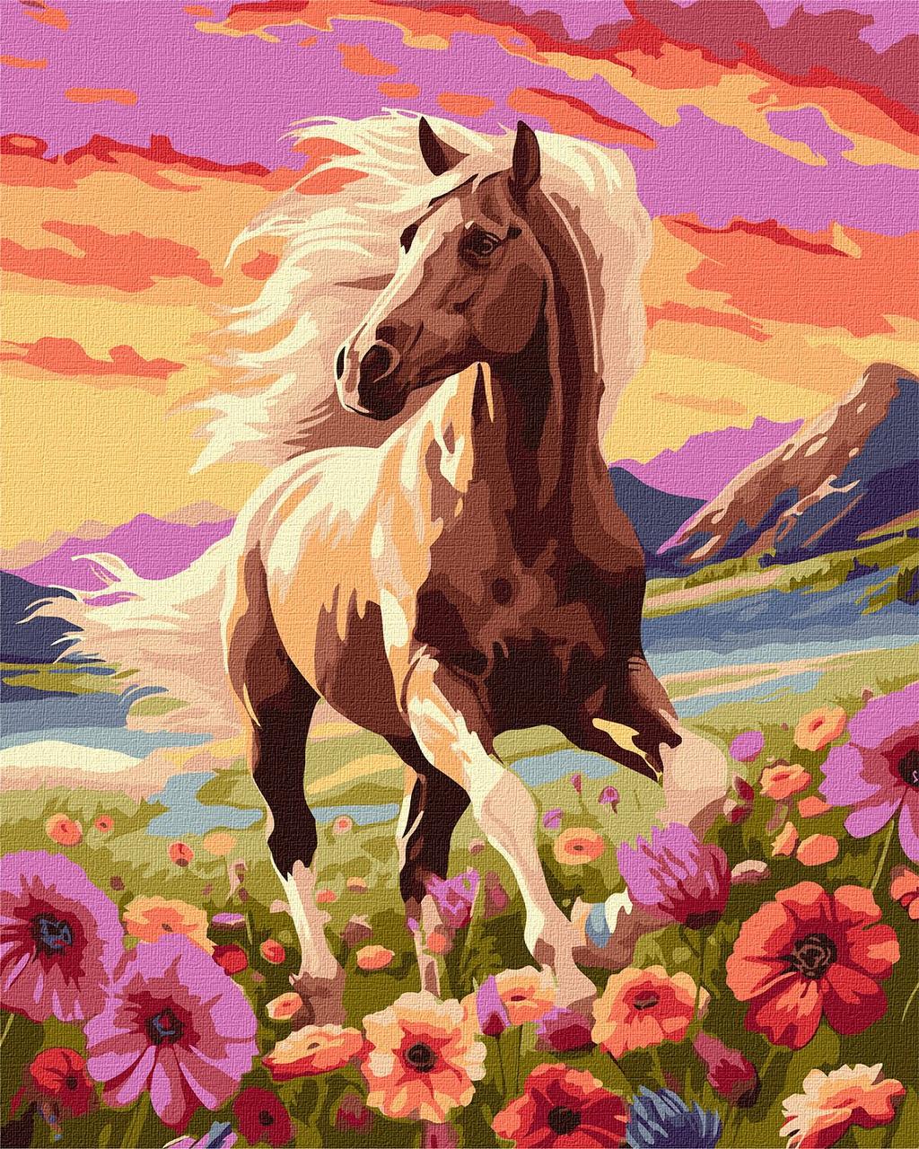 Картина за номерами KHO6584 Витончений кінь ©art_selena_ua, Ideyka 40х50см