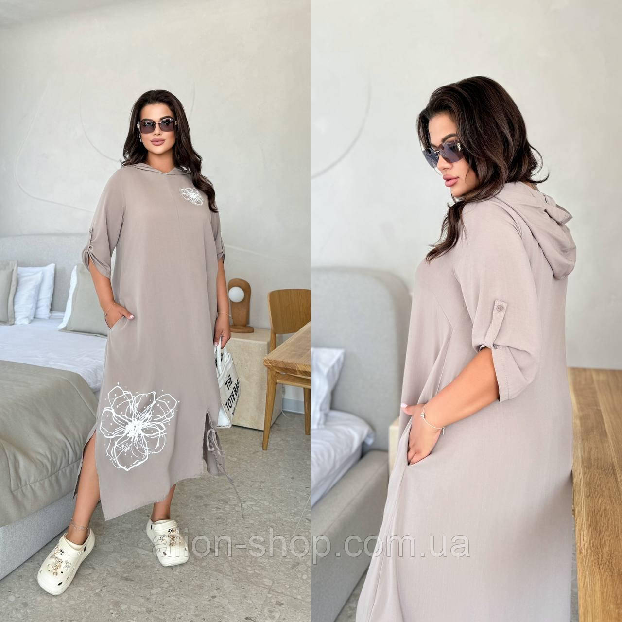 Літня жіноча сукня великого розміру новинка 2024, фото 1