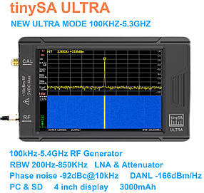 Спектроаналізатор TinySA Ultra