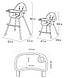 Стілець для годування 3в1 Terrio “Omy” Синій, фото 7