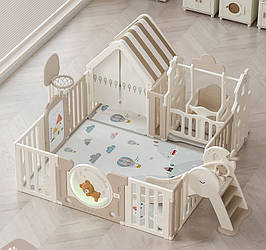 Дитячий манеж з килимком 5в1 Terrio “Sleepy M” 150х180 см