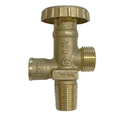 Вентиль для газового балона 1/2" з запобіжним клапаном, фото 1