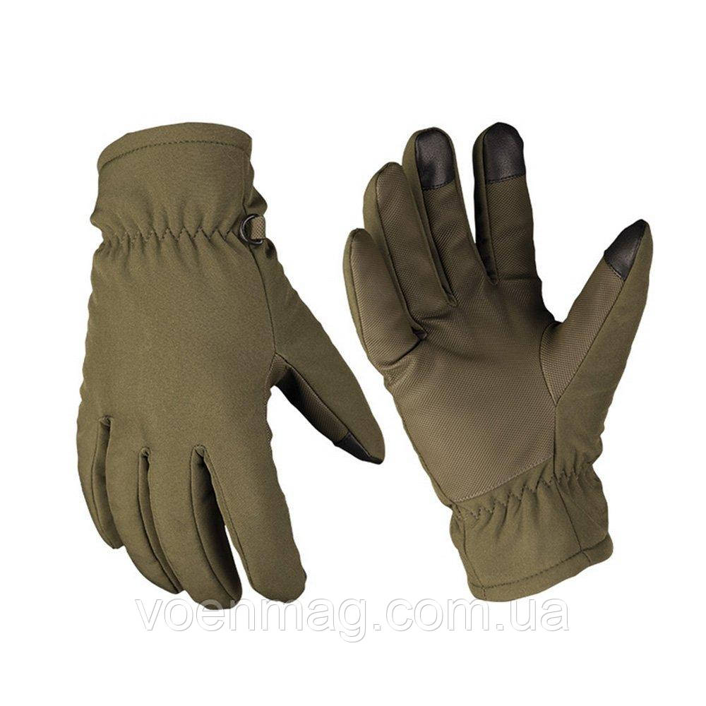 Зимові рукавички Mil-Tec Softshell ThinsulateTM олива, нові