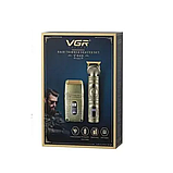 Професійний бездротовий набір VGR (машинка для стрижки 5 Вт та шейвер з вологозахистом IPX6) VGR-649, фото 10