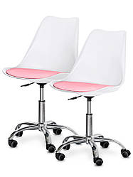 Evo-кids Комплект (2 шт.) крісло Evo-Kids Capri White / Pink (арт H-231 W/PN -Х2)