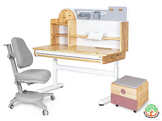 Mealux Комплект (L) Mealux Стіл Timberdesk Wood L + Томба BD-920-2 PN + Крісло Onyx G