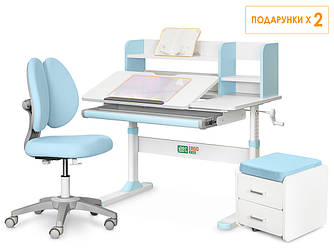 ErgoKids Комплект (L) ErgoKids TH-330 Z (парта + крісло + тумба) (арт.TH-330 Z + Y-412 Lite + BD C3_BLUE)