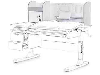 Mealux Поличка-надбудова для столу Mealux Hamilton (BD-680/2 WG)