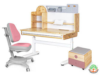 Mealux Комплект (L) Mealux Стіл Timberdesk Wood L + Томба BD-920-2 PN + Крісло Onyx DPG