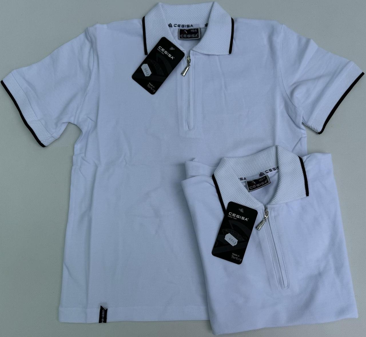 Футболка Polo дитяча, р. 13-15, біла