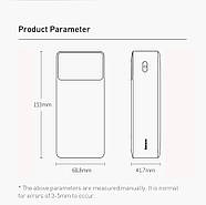 Портативна батарея повербанк з швидкою зарядкою BASEUS Bipow Overseas Power Bank 30000mAh 20W (чорний), фото 8