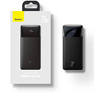 Портативна батарея повербанк з швидкою зарядкою BASEUS Bipow Overseas Power Bank 30000mAh 20W (чорний), фото 9