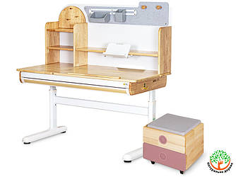 Mealux Комплект Mealux Timberdesk L (парта + тумба) PN (арт. BD-690 Wood L+ тумба BD 920 PN)