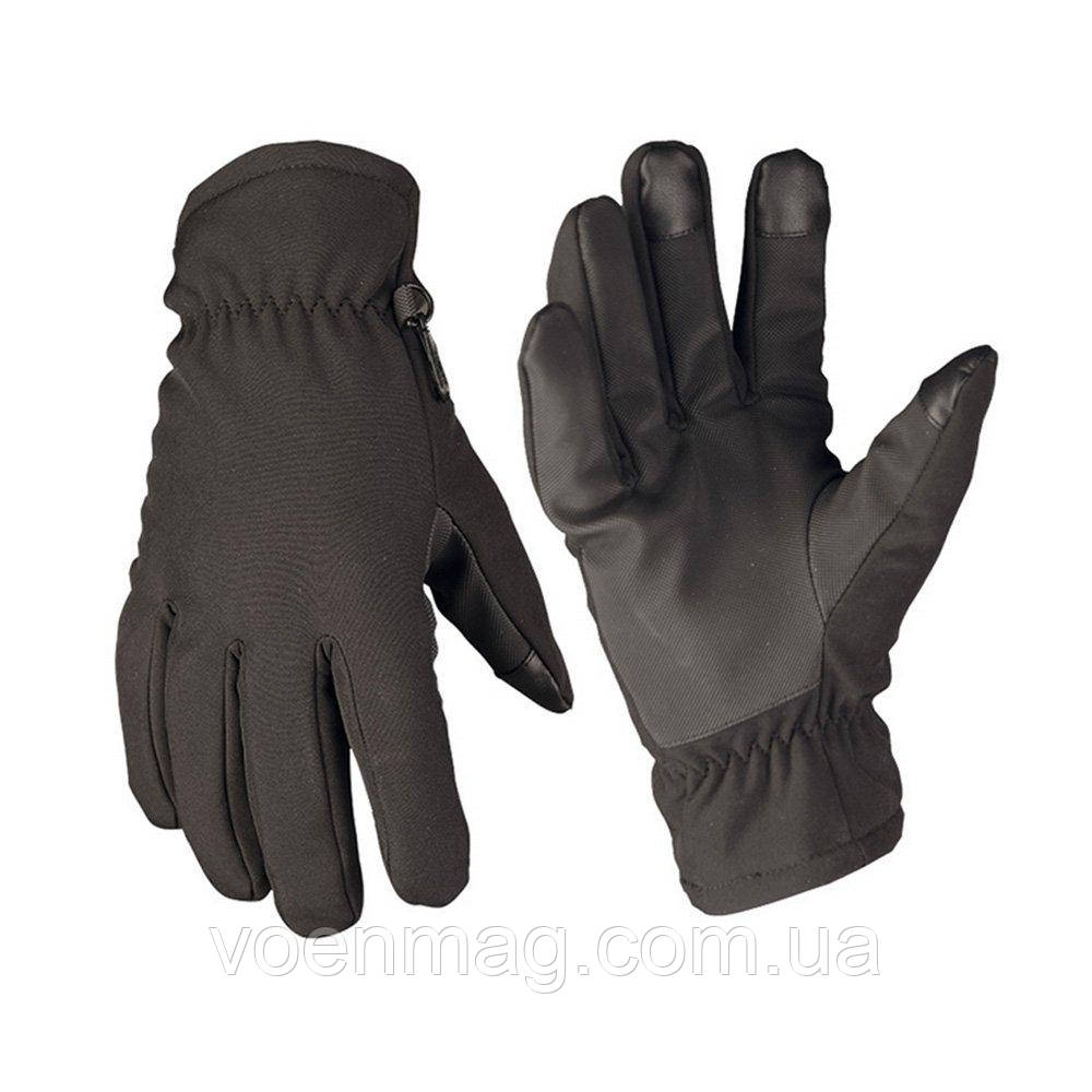 Зимові рукавички Mil-Tec Softshell ThinsulateTM чорні, нові
