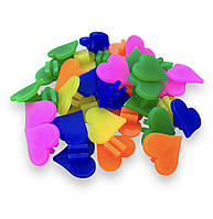 Набір на спиці велосипеда дитячий, різнокольорові сердечка, яскраві кольори