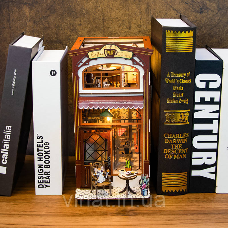 УЦІНКА! ПРИМ'ЯТА КОРОБКА! Бук Нук Котяча кав'ярня Book Nook Coffee House конструктор M2411