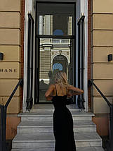 Сукня софт на бретелях і з красивим візерунком розміри норма, фото 4