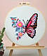 Набір для вишивки ГЛАДДЮ "Метелик та Квіти-1" з обручем 20.07 см - фото 2 - id-p2268696828
