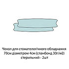 Чохол стоматологічний 70х4 см, спанбонд 30g/m2(г/м2), 1 пара, стерильний