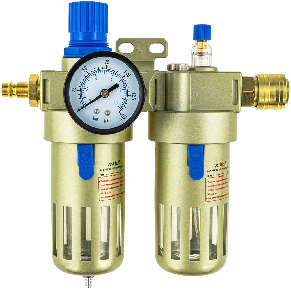 Модульна група для пневмолінії (фільтр/мастило/рег. тиск) 1/2" Vorfal V02006_1, фото 1