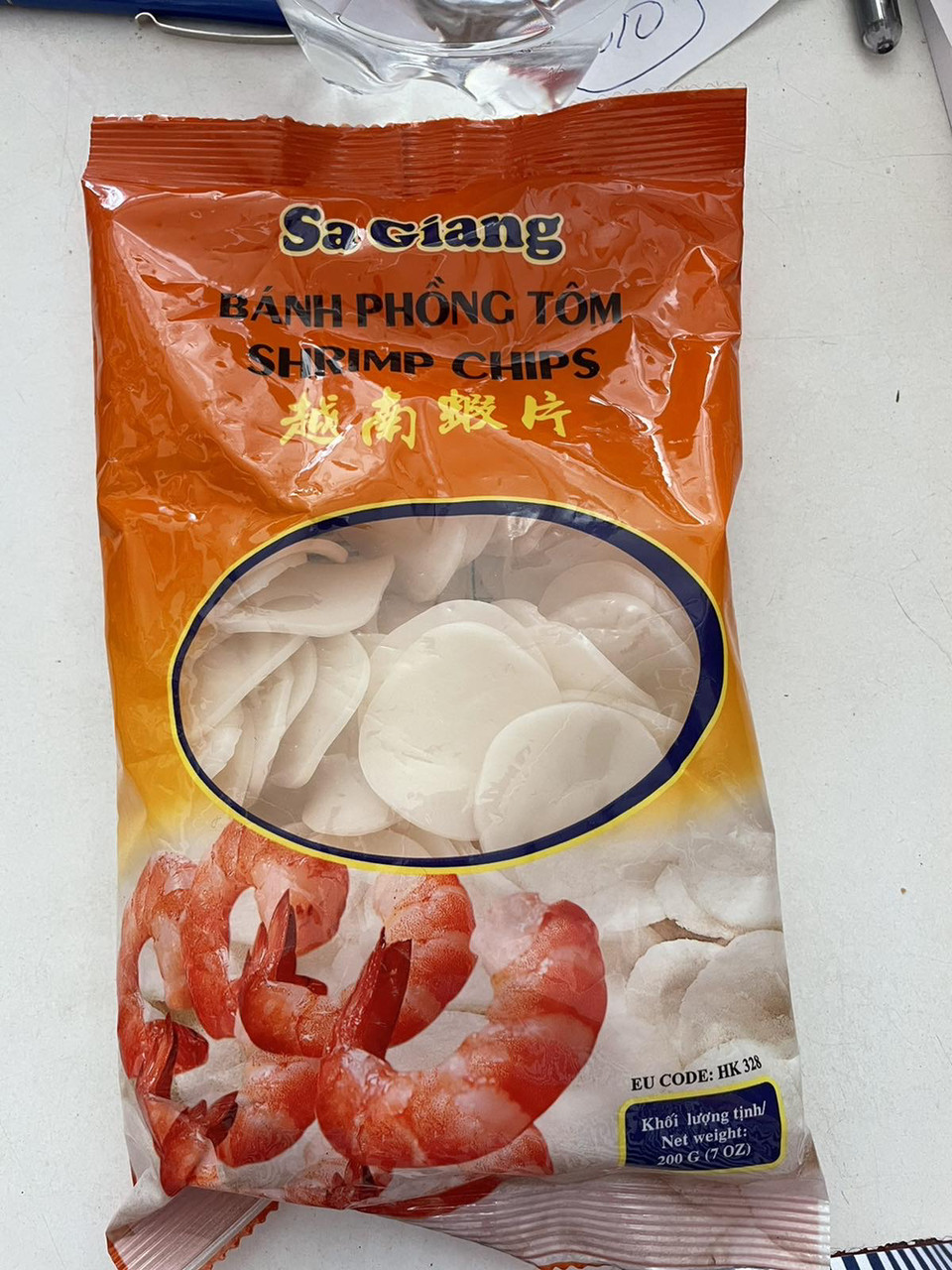 Рисові чипси з креветками SA GIANG 200 g В'єтнам