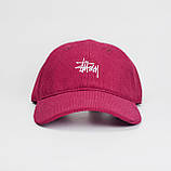 Кепка вільветова Stussy бейсболка стуссі, фото 3